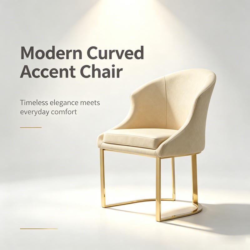 Metal stainless steel PU backrest chair, restaurant furniture, home chair.